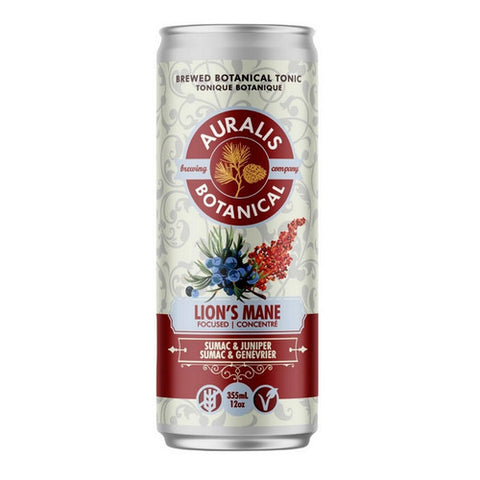 Lions Mane Focu Sumac And Juniper 355 Ml (4 Count) by Auralis Botanical