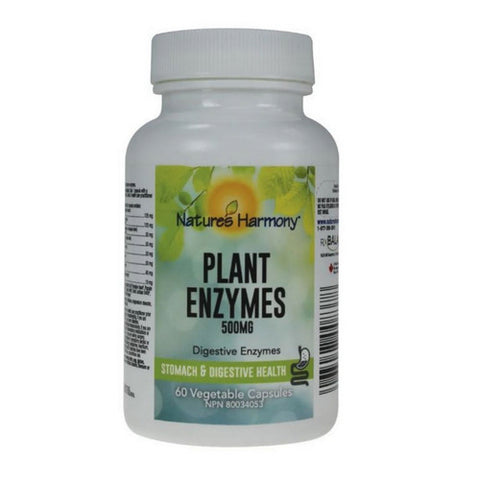 Plant Enzymes 60 Veggie Capsules by Natures Harmony