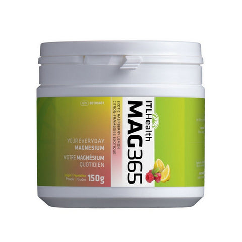 Mag 365 Magnesium Exotic Raspberry Lemon 150 Grams by ITL Health