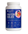 Protein Isolate And Marine Collagen Strawberry Raspberry 828 Grams by LeanFit
