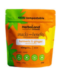 Ginger And Turmeric Snacks 240 Grams (6 Count) by Herbaland