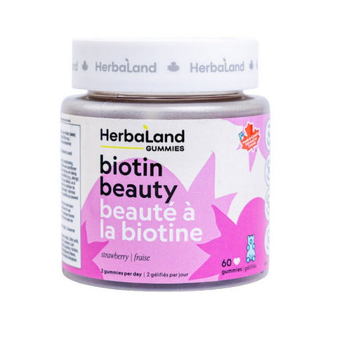 Biotin Beauty Gummies 60 Count by Herbaland