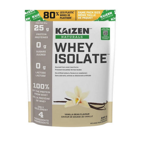Whey Isolate Vanilla Bean 840 Grams by Kaizen Naturals