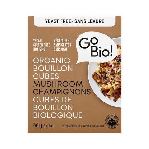 Yeast Free Organic Mushroom Cubes 66 Grams (15 Count) by GoBio!