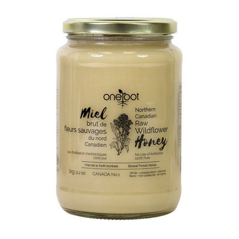 Raw Boreal Forest Wildflower Honey 1 Kilogram by One Root