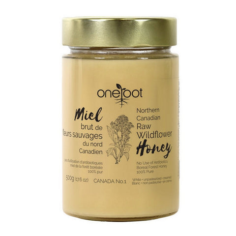 Raw Boreal Forest Wildflower Honey 500 Grams by One Root