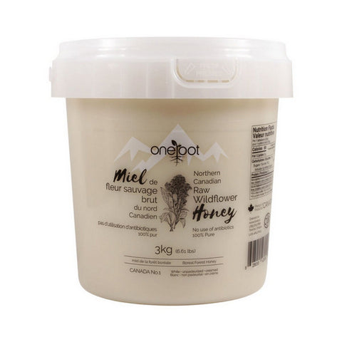 Raw Boreal Forest Wildflower Honey 3 Kilograms by One Root