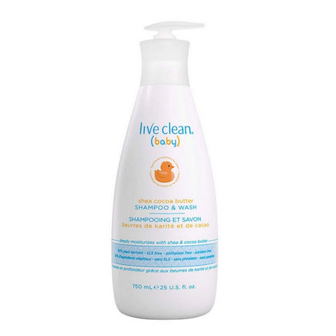 Shea Cocoa Butter Shampoo And Wash 750 Ml by Live Clean
