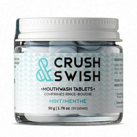 Crush And Swish Mouthwash Tablets 50 Grams by Nelson Naturals