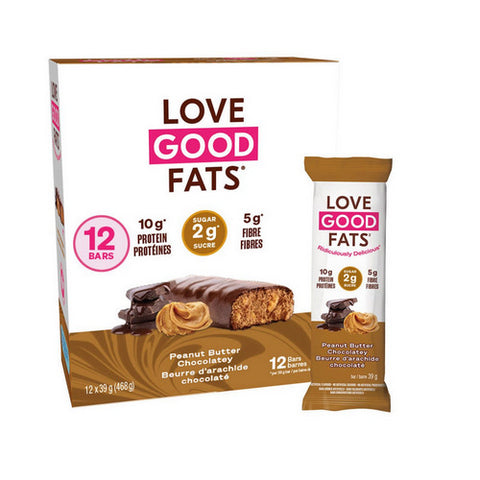 Peanut Butter Chocolatey 39 Grams (12 Count) by Love Good Foods