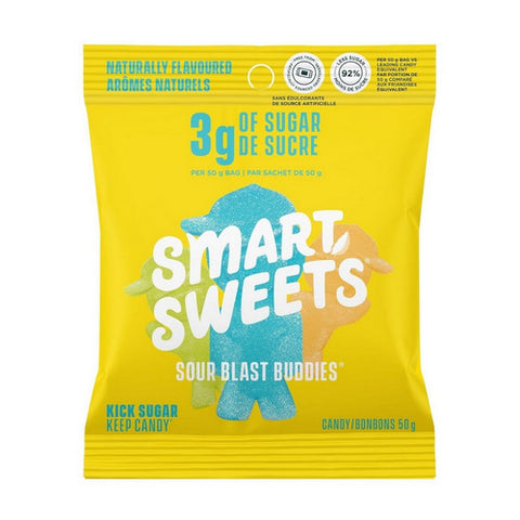 Sour Blast Buddies 50 Grams (12 Count) by Smartsweets