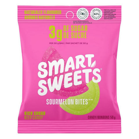 Sourmelon Bites Candy Fruity 50 Grams (12 Count) by Smartsweets