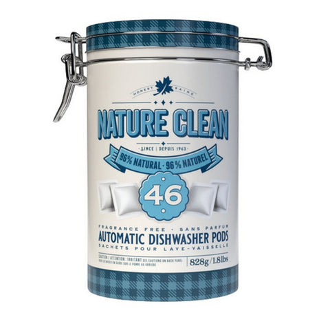 Automatic Dishwasher Pods Tin 46 Count by Nature Clean