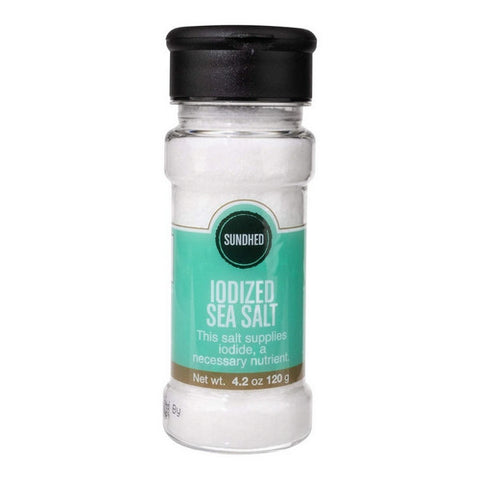 Iodized Sea Salt Fine 120 Grams by Sundhed