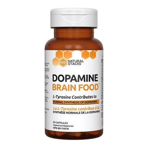 Dopamine Brain Food 60 Vegan Capsules by Natural Stacks