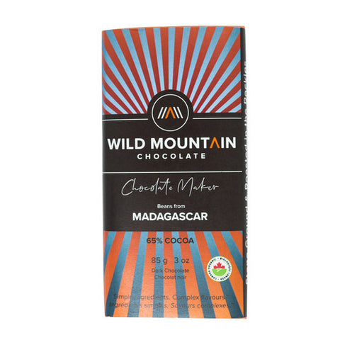 Madagascar Dark Chocolate 85 Grams (12 Count) by Wild Mountain Chocolate