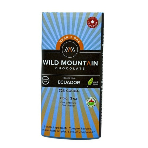 Ecuador Dark Chocolate 85 Grams (12 Count) by Wild Mountain Chocolate