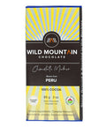 100% Cocoa Peru Dark Chocolate 85 Grams (12 Count) by Wild Mountain Chocolate
