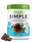 Organic Plant Protein Powder Chocolate 920 Grams by Orgain