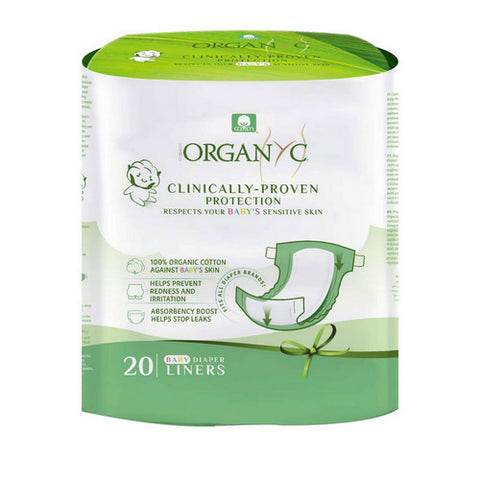 Baby Diaper Liner 20 Count by Organyc