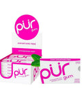 Pomegranate Mint Chewing Gum 9 Pieces (12 Count) by Pur Gum
