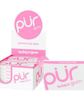 Natural Bubblegum Flavored Gum 9 Pieces (12 Count) by Pur Gum