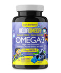 High DHA Kids Gummies Blueberry 60 Count by AquaOmega