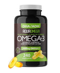 DHA Omega 3 Algae Oil 240 Softgels by AquaOmega