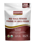 Organic Gelatinized Red Maca Powder 454 Grams by Rootalive Inc.