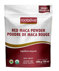 Organic Gelatinized Red Maca Powder 200 Grams by Rootalive Inc.