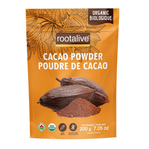 Organic Cacao Powder 200 Grams by Rootalive Inc.