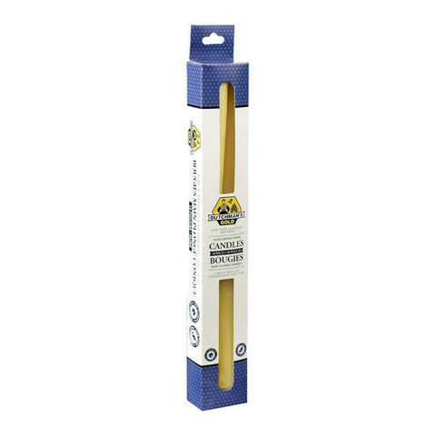 Beeswax Candles 10 Inches Taper 2 Pack by Dutchmans Gold Inc.
