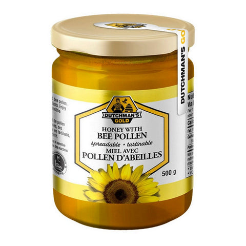 Honey With Bee Pollen 500 Grams by Dutchmans Gold Inc.