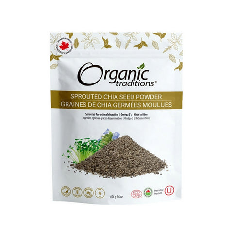 Sprouted Chia Seed Powder 454 Grams by Organic Traditions