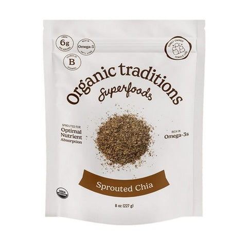 Sprouted Chia Seed Powder 227 Grams by Organic Traditions