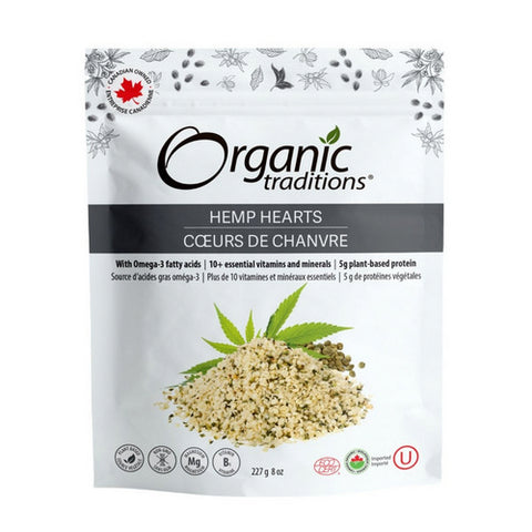 Organic Hemp Hearts 227 Grams by Organic Traditions