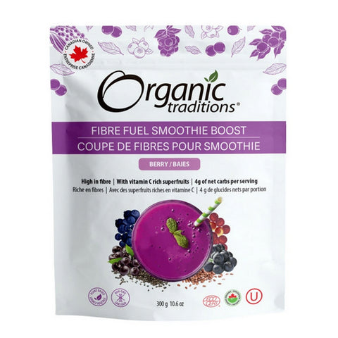Fibre Fuel Smoothie Boost Berry 300 Grams by Organic Traditions