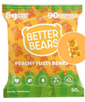 Peachy Fuzzy Gummy Bears 50 Grams (12 Count) by Better Bears