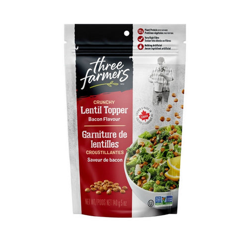 Lentil Salad Topper Bacon 140 Grams by Three Farmers