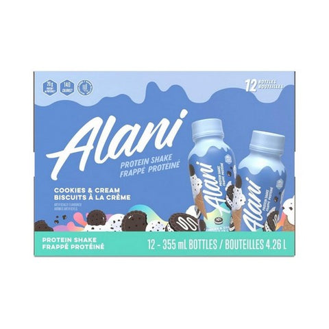 Protein Shake Cookies And Cream 355 Ml (12 Count) by Alani Nu