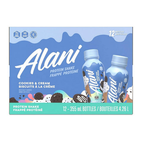 Cookies And Cream Protein Shake 355 Ml (12 Count) by Alani Nu