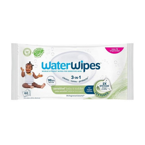 Baby Wipes Textured Clean 60 Count by WaterWipes