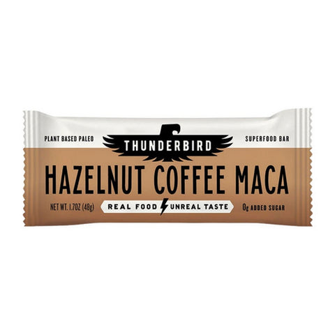 Hazelnut Coffee Maca Snack Bar 48 Grams (12 Count) by Thunderbird Real Food Bars