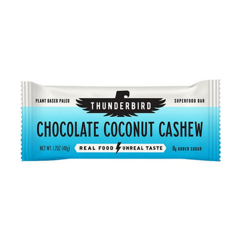 Chocolate Coconut Cashew Snack Bar 48 Grams (12 Count) by Thunderbird Real Food Bars