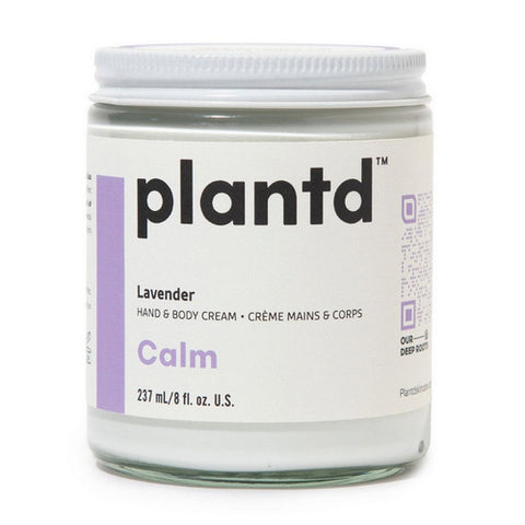 Hand And Body Cream Calm Lavender 237 Ml by Plantd Skincare