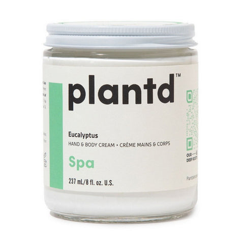 Spa Hand And Body Cream Eucalyptus 237 Ml by Plantd Skincare