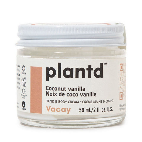 Vacay Hand And Body Cream Coconut Plus Vanilla 59 Ml by Plantd Skincare