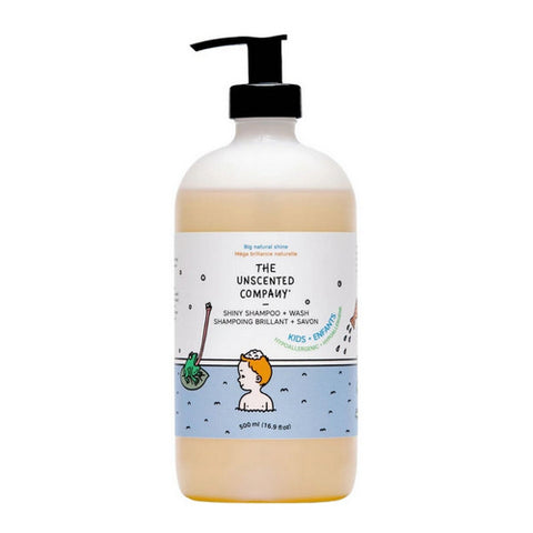 Kids Shiny Shampoo and Wash 500 Ml by The Unscented Company
