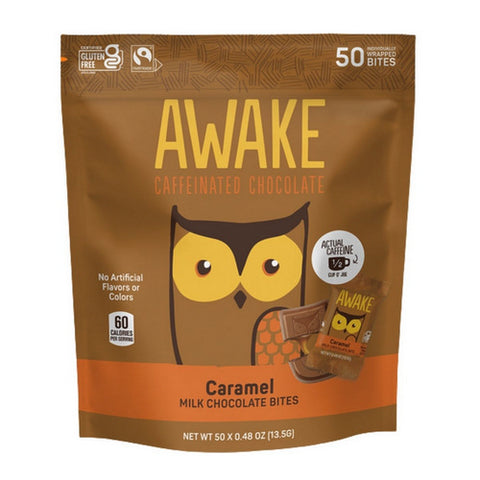 Caramel Milk Chocolate Singles 13.5 Grams (50 Count) by Awake
