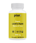 Organic Lions Mane Memory And Focus 120 Capsules by Piur1